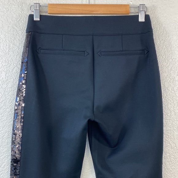 SPANX The Perfect Pant Ankle Sequin Tuxedo Skinny Black Size Small Petite - Picture 5 of 11